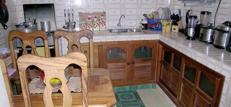 'Kitchen-dining room' Casas particulares are an alternative to hotels in Cuba.